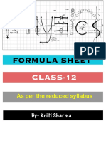 Physics Formula Sheet