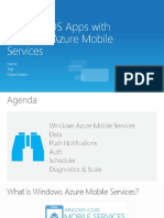 Building iOS Apps With Windows Azure Mobile Services: Name Title Organization