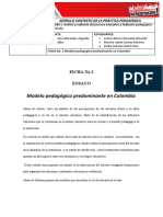 Ficha 2 Modelo Pedagogico Predominante en Colombia