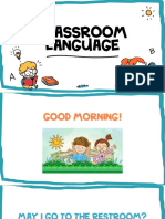 CLASSROOM LANGUAGE  MORNING