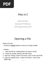 Files in C