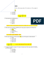 Chapter 1: Stoichiometry: MM M N