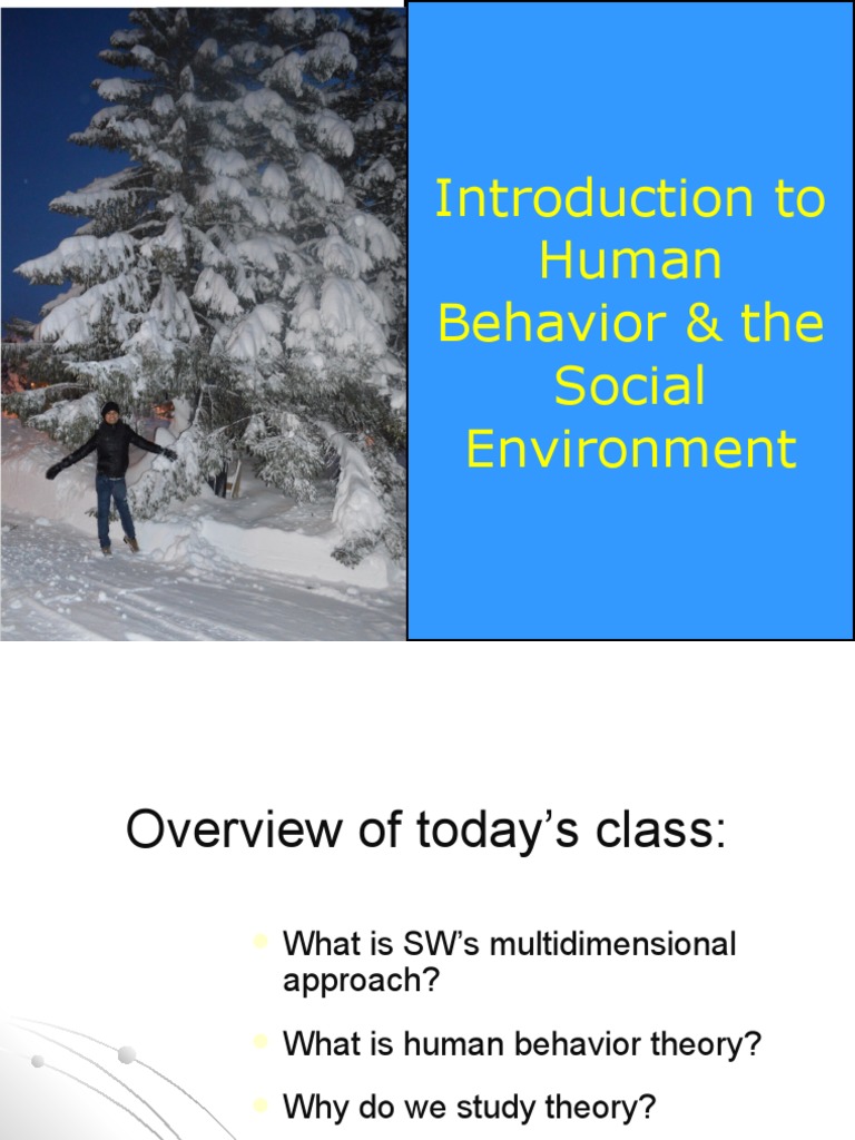 Intro To Human Behavior