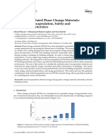 Micro-Encapsulated Phase Change Materials: A Review of Encapsulation, Safety and Thermal Characteristics