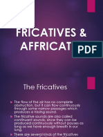 Fricatives and Affricates