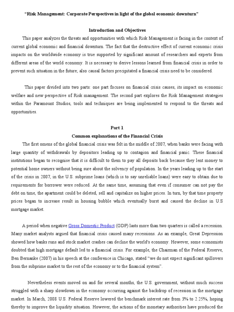 Corporate Risk Management Strategies | PDF | Finance & Money Management