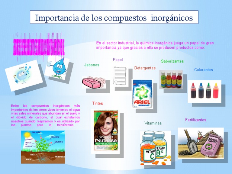 Mapa Mental de La Importancia de Los Compuestos Inorganicos | PDF