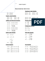 Name: - Analytic Trig Quiz 2