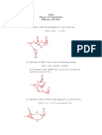 CS321 Theory of Computation Midterm, Fall 2014