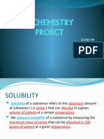 Chemistry Proect: Done by Harshini - T 9 B