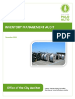 Inventory Management Audit With Response