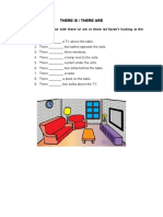 There Is There Are Reading Comprehension Exercises Worksheet Template