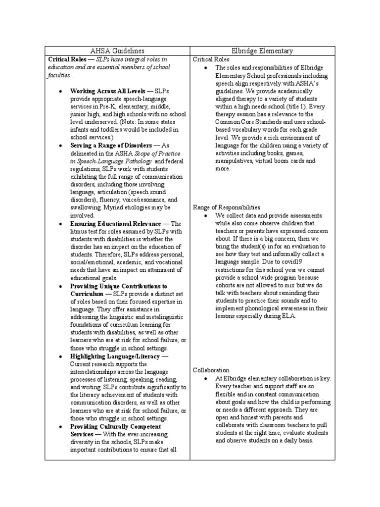 Ahsa Guidelines Comparison Chart | PDF | Career & Growth | Language ...