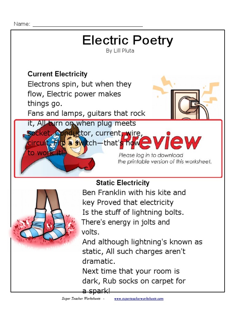 4th Electric Poetry | PDF | Electric Charge | Electricity