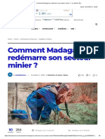 Comment Madagascar redémarre son secteur minier _ – Le Mentor Éco