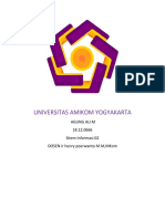 Universitas Amikom Yogyakarta: Agung Ali M 18.12.0666 Sitem Informasi 02 Dosen Ir Henry Poerwanto M.M, Mkom