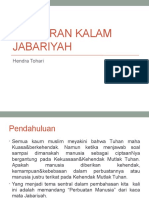 Pemikiran Kalam Jabariyah