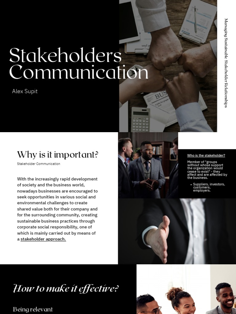 Stakeholders Communication Pdf Stakeholder Corporate Communication