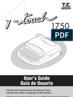 P-Touch Lable Maker model # PT1750 user manual