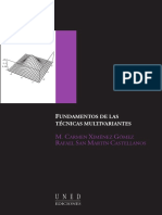 Fundamentos de Las Técnicas Multivariantes