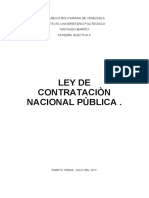 Trabajo de Electiva Ii. Ley de Contratacion Publica Nacional...