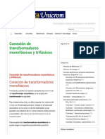 Conexión de Transformadores Monofásicos y Trifásicos - Electrónica Unicrom