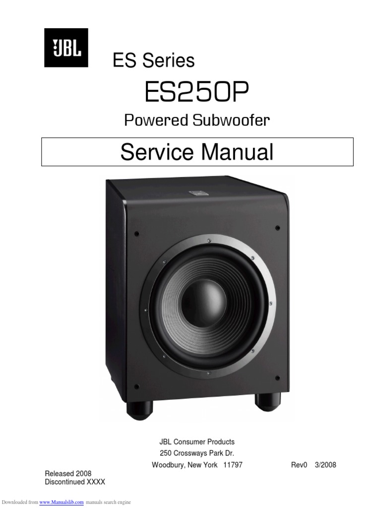 JBL Amplifier Es250p PDF Loudspeaker Amplifier