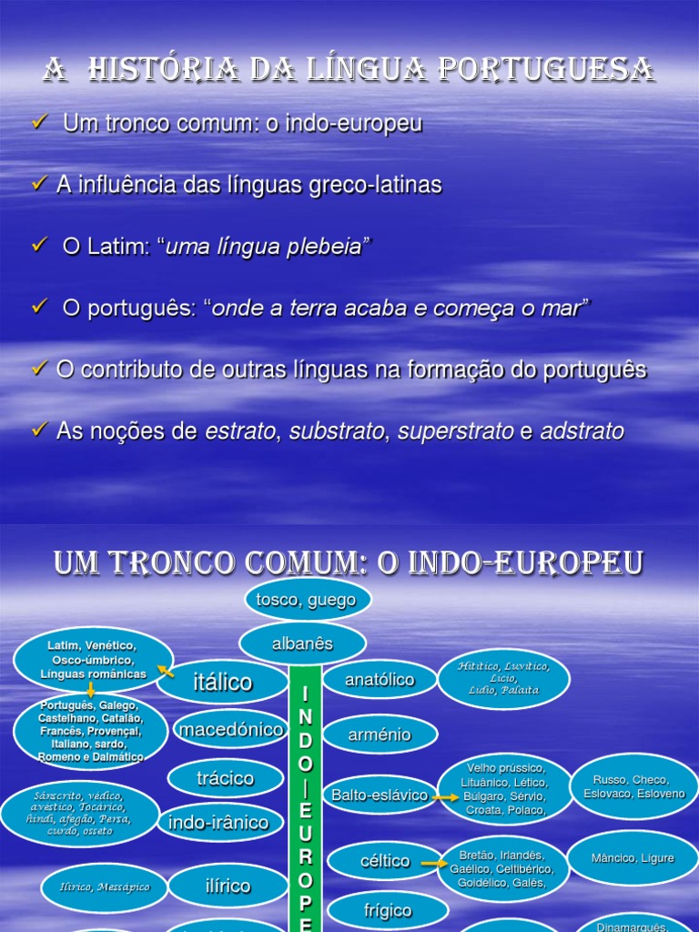 1-História e Evolução Da Língua Portuguesa | PDF | Português (idioma ...