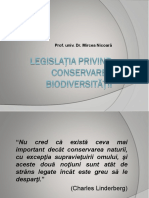 Legislaţia Privind Conservarea Biodiversităţii