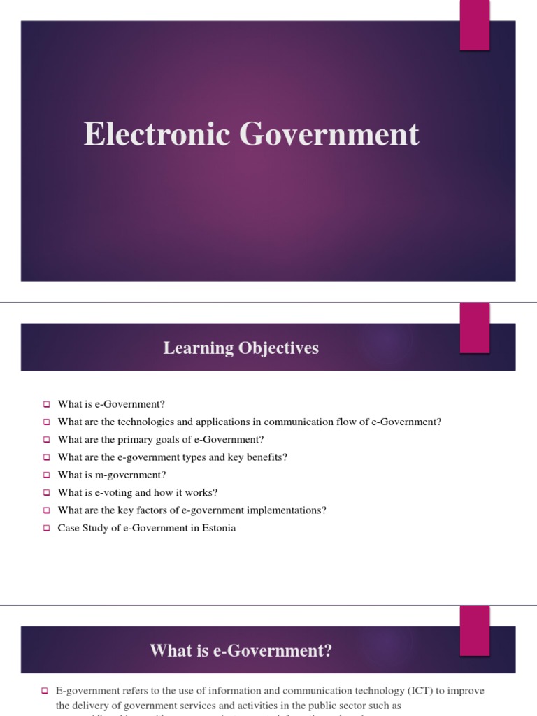 E Government PDF E Government Electronic Voting