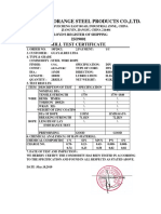 Jiangyin Orange Steel Products Co.,Ltd.: Mill Test Certificate