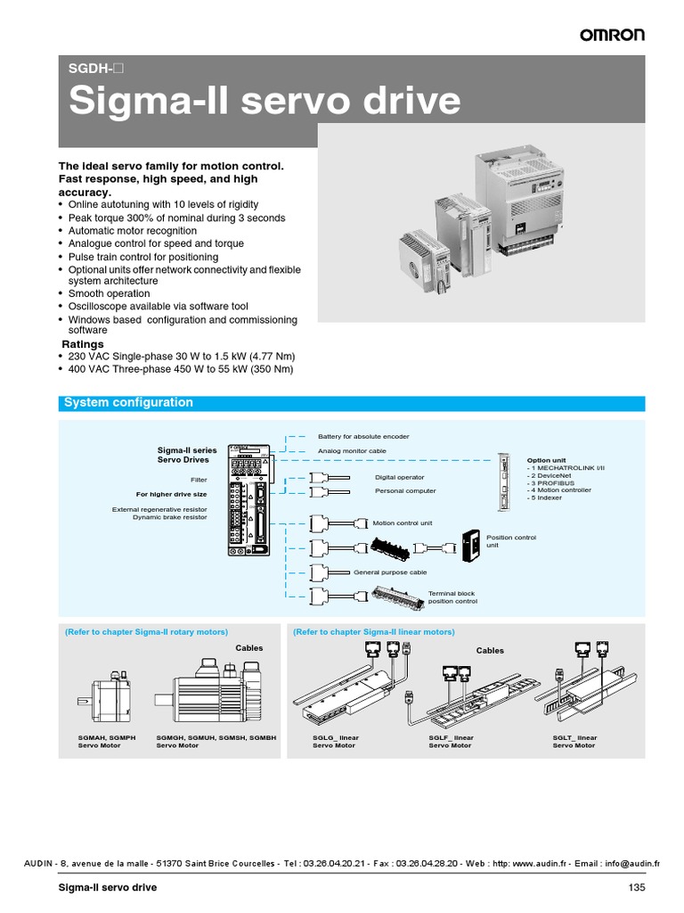 Sigma II Servo Drives SGDH @ | PDF | Electric Motor | Power Supply