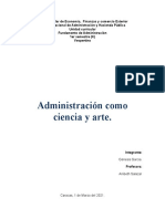 Analisis Administracion Como Ciencia y Arte.