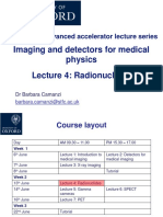 Imaging and Detectors For Medical Physics Lecture 4: Radionuclides