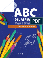 Manual ABC del aspirante, proceso de selección para la admisión en educación básica