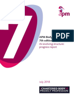 APM Body of Knowledge 7th Edition: An Evolving Structure: Progress Report