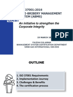 ISO 37001:2016 Anti-Bribery Management System (Abms) : An Initiative To Strengthen The Corporate Integrity