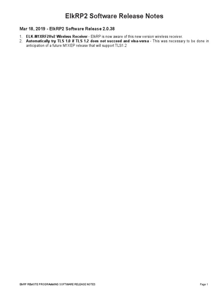 Release+Notes+ElkRP+Ver+2 0 38 | PDF | Science & Mathematics | Computers