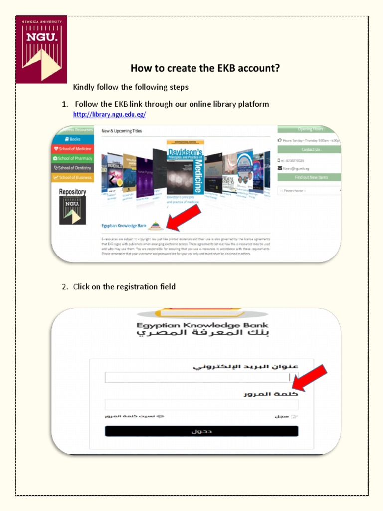 EKB Account Creation Guide for NGU Users | PDF | Career & Growth ...