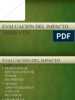 EVALUACIÓN DEL IMPACTO AMBIENTAL