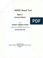 The AASHTO ROAD TEST. History and Descrption