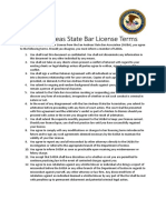 San Andreas State Bar License Terms