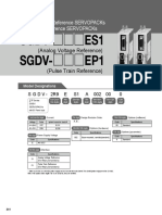 Sgdv-¡¡¡Es1 Sgdv-¡¡¡Ep1: Analog Voltage Reference Servopacks Pulse Train Reference Servopacks