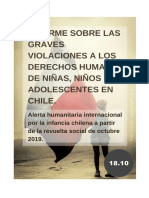 Informe Sobre Las Graves Violaciones A Los Derechos Humanos de Niñas, Niños y Adolescentes en Chile - ddhh1810 - Es - 25082020