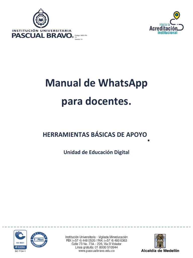 Manual de Whatsapp | PDF | Chat en linea | Edad de información