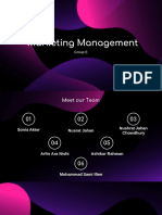 Marketing Management: Group E
