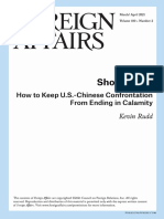 Short of War How To Keep US Chinese Confrontation - FA Mar-APR 2021