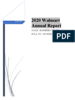 2020 Walmart Annual Report: Name: Hameer Chand ROLL NO: 2K18/BBA/ 70