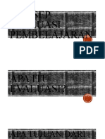 Konsep Evaluasi Pembelajaran