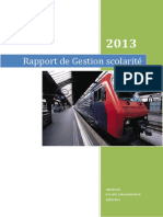 Rapport de Gestion Scolarité